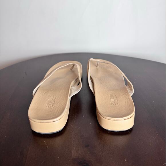 Via Spiga Leather Platform Flip-Flops - Size 9 - Picture 4 of 6